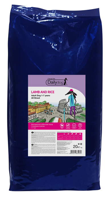 Сухой корм для собак DailyDog Adult с ягненком и рисом 20 кг
Сухой корм для собак DailyDog Adult с ягненком и рисом 20 кг