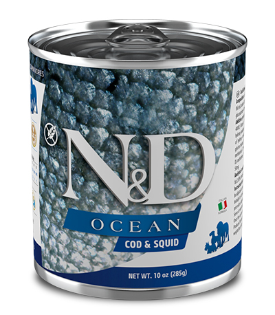 Влажный корм для собак Farmina N & D Ocean Cod & Squid с треской и кальмарами 0,285 кг
Влажный корм для собак Farmina N & D Ocean Cod & Squid с треской и кальмарами 0,285 кг