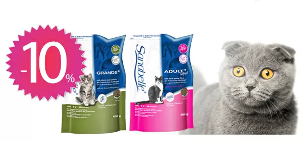 Настоящий корм из Германии Sanabelle для кошек со скидкой 10%!