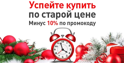 Успейте купить по старым ценам - скидка 10%!