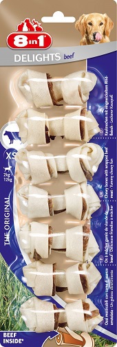 

Лакомство для собак 8 in1 Delights Beef XS 0,25 кг