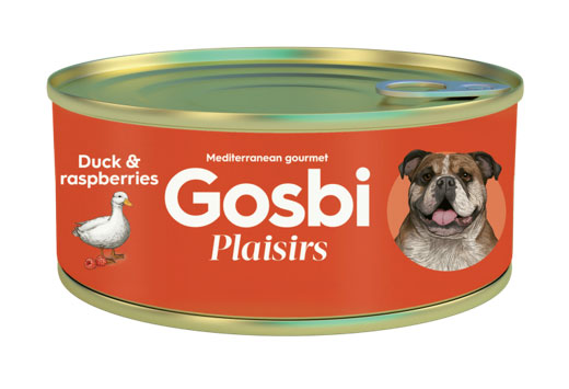

Влажный корм для собак Gosbi Plaisirs Duck & Raspberries с уткой и малиной 0,185 кг