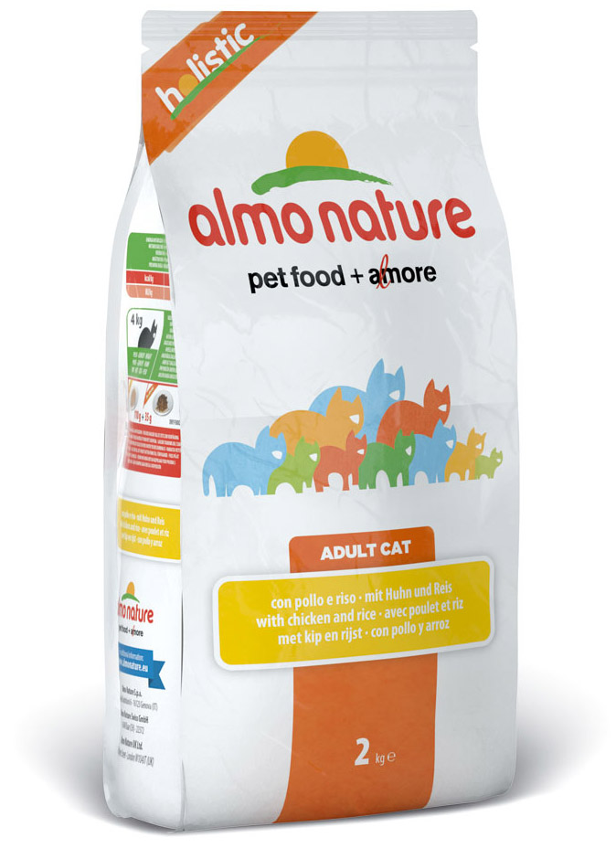 

Сухой корм для кошек Almo Nature Holistic Adult Cat Chicken & Rice 12 кг