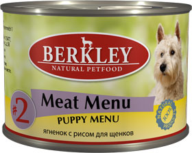 

Влажный корм для собак Berkley №2 Meat Menu 0,2 кг