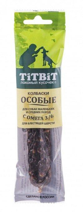 

Лакомство для собак Titbit Колбаски Особые с омега 3/6 для маленьких и средних пород 0,03 кг