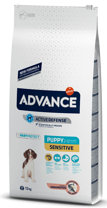 

Сухой корм для щенков Advance Puppy Sensitive при чувствительном пищеварении с лососем и рисом 12 кг