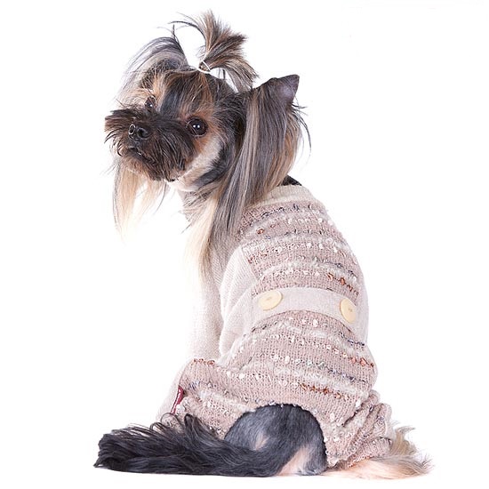 свитер для собак Dogmoda меланж унисекс велюр бежевый 2 859₽