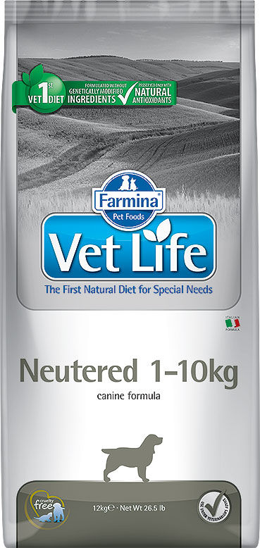 

Сухой корм Farmina VET LIFE Canine Neutered 1-10kg диета для собак 2 кг