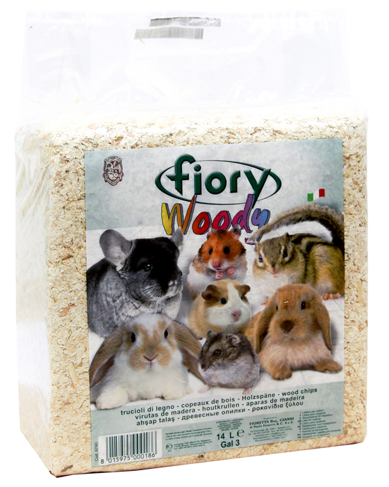 Наполнитель Fiory Опилки впитывающий дерево без запаха 1кг 14 л