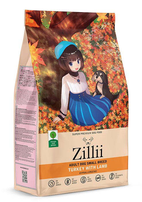 

Сухой корм для собак Zillii Adult для мелких пород с индейкой и ягнёнком 2 кг