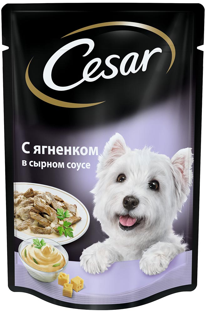 

Влажный корм для собак Cesar ягненок в сырном соусе 28шт 0,085 кг