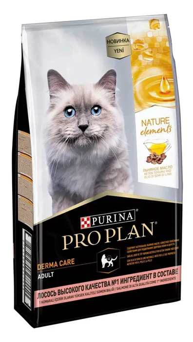 

Сухой корм для кошек Purina Pro Plan Nature Elements Adult с лососем 1,4 кг