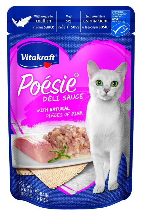 

Влажный корм для кошек Vitakraft Poesie Adult Salmon 0,085 кг