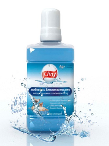 Средство для ротовой полости для собак Cliny жидкая щетка без вкуса 300 мл