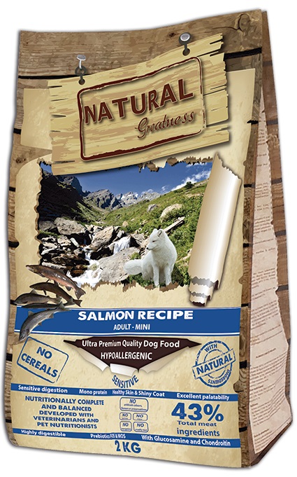 

Сухой корм для собак Natural Greatness Salmon Recipe Mini 2 кг