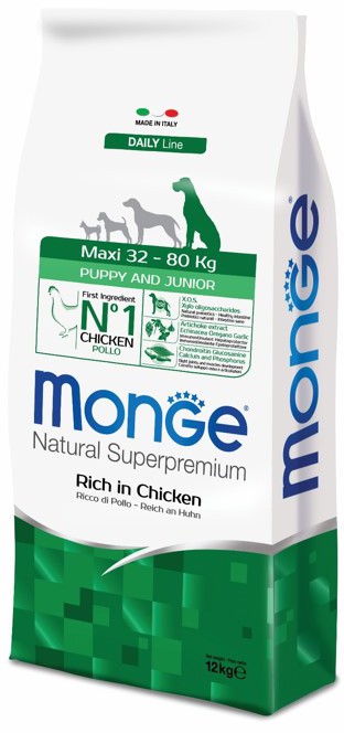 

Сухой корм для щенков Monge Maxi Puppy & Junior 0,8 кг