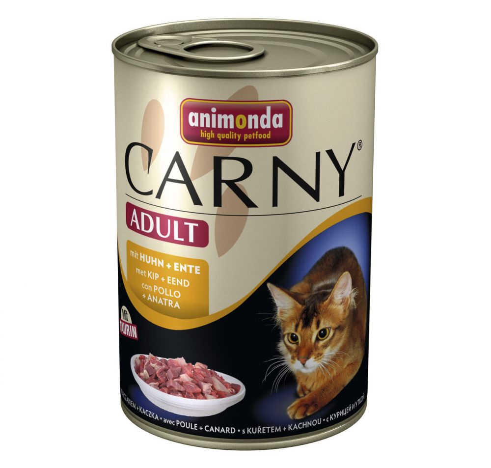 

Влажный корм для кошек Animonda Carny Adult Chicken and Duck 0,4 кг