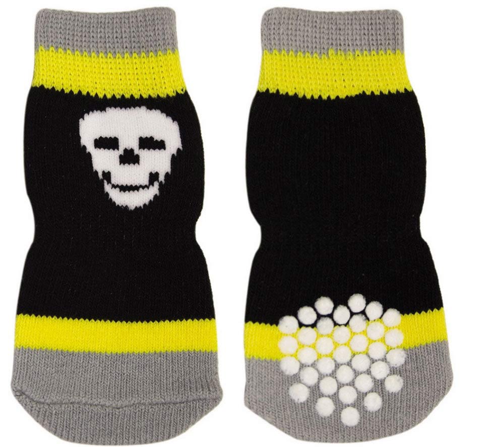 для собак Dezzie Носочки с черепом трикотаж черный ss 200₽