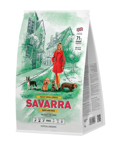 

Сухой корм для собак Savarra Adult Small Breed 3 кг