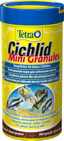 

Сухой корм для рыб Tetra Cichlid Mini Granules для небольших цихлид в гранулах