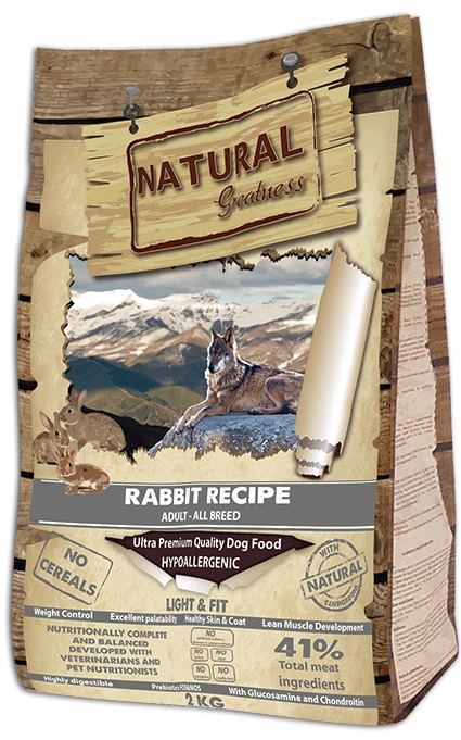 

Сухой корм для собак Natural Greatness Rabbit Recipe Light&Fit 2 кг