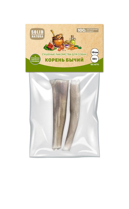 

Лакомство для собак Solid Natura Корень бычий 2x10 см 0,05 кг
