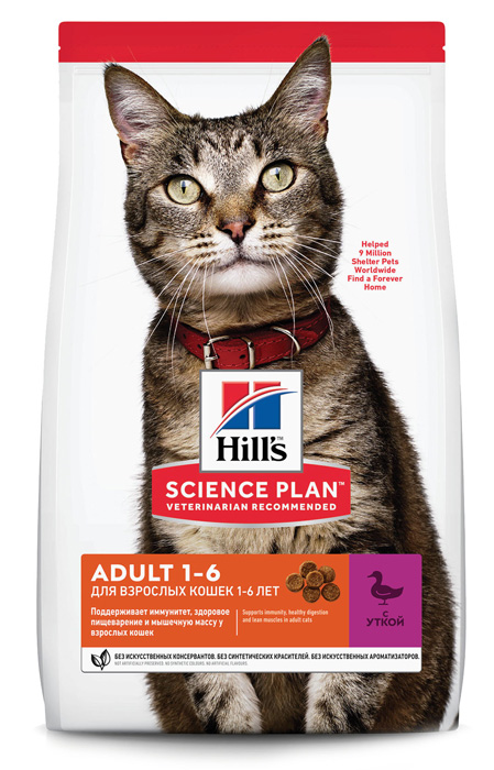 

Сухой корм для кошек Hills Science Plan Optimal Care Adult Duck 3 кг