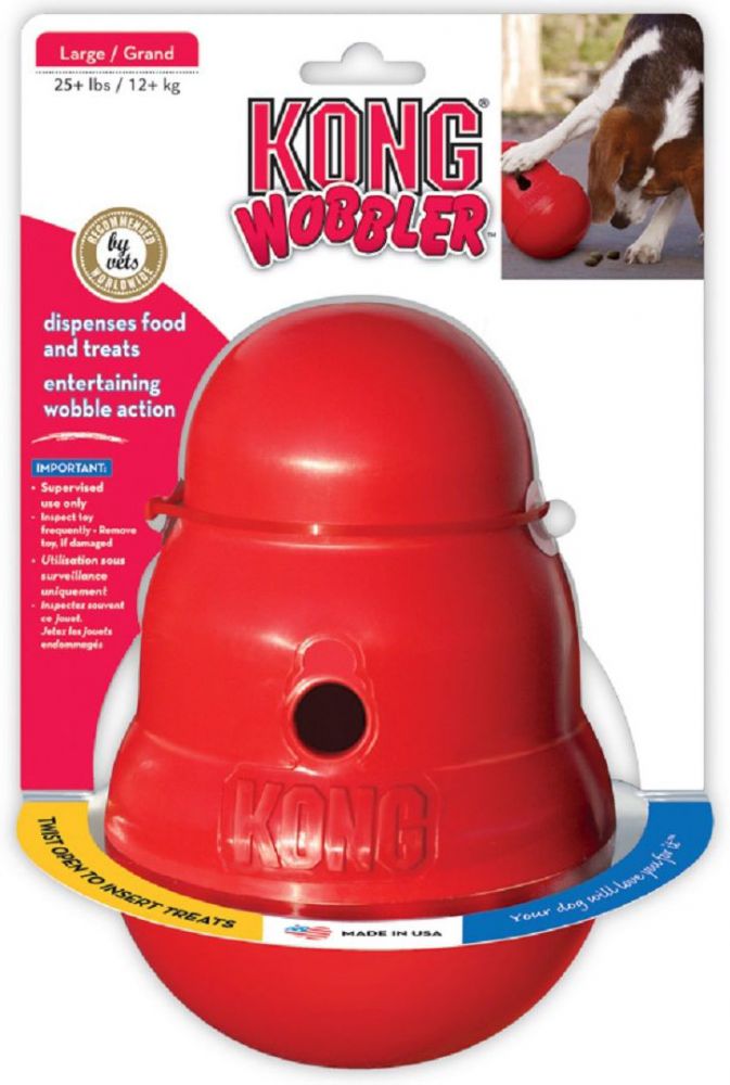 

Жевательная игрушка для собак Kong интерактивная Wobbler 1 17х18х27 см