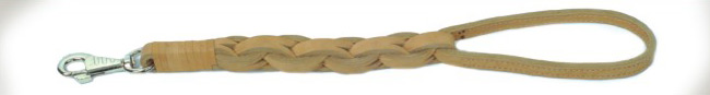 Поводок Аркон без коллекции Водилка плетение квадрат натуральный кожа 50x12 см длина 50 см 300₽