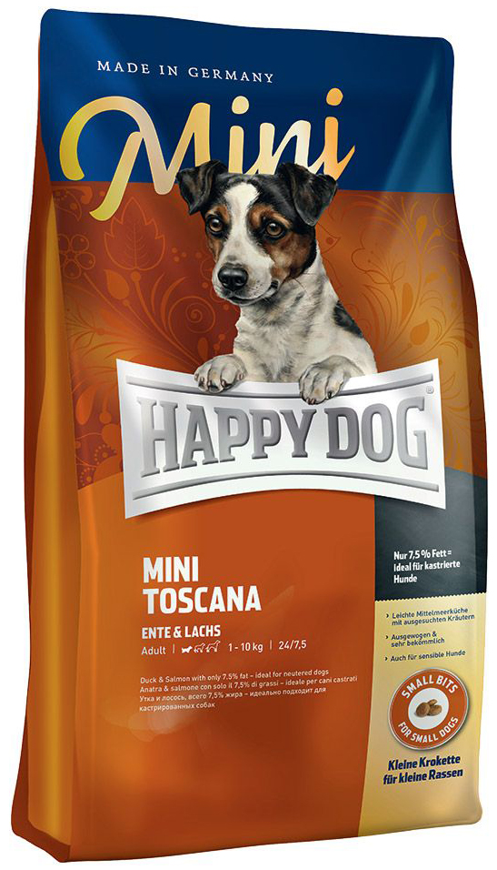 

Сухой корм для собак Happy Dog Mini Toscana 0,3 кг