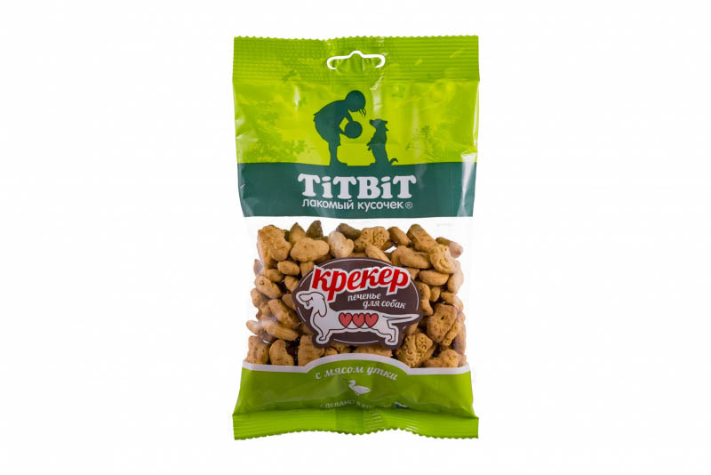 

Лакомство для собак Titbit Крекер с мясом утки 0,1 кг