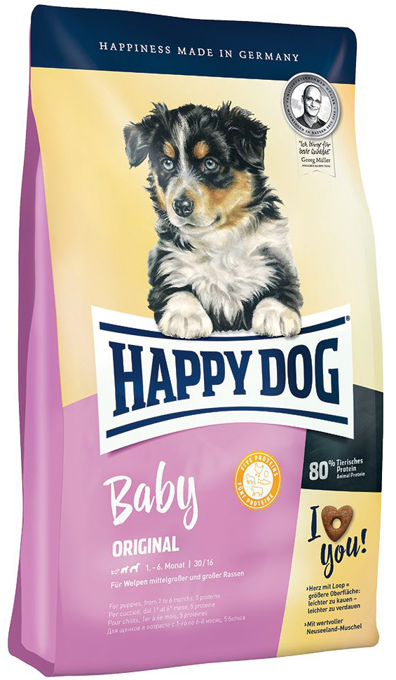 

Сухой корм для собак Happy Dog Baby Original 1 кг