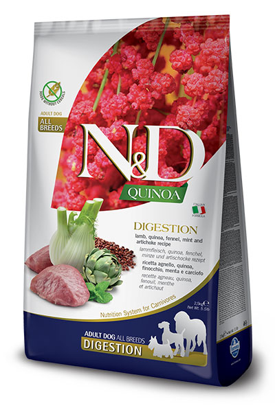 Сухой корм для собак Farmina N&D Quinoa Digestion беззерновой с ягненком и киноа 7 кг