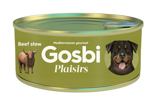 Влажный корм для собак Gosbi Plaisirs Beef Stew с тушеной говядиной 0,17 кг 