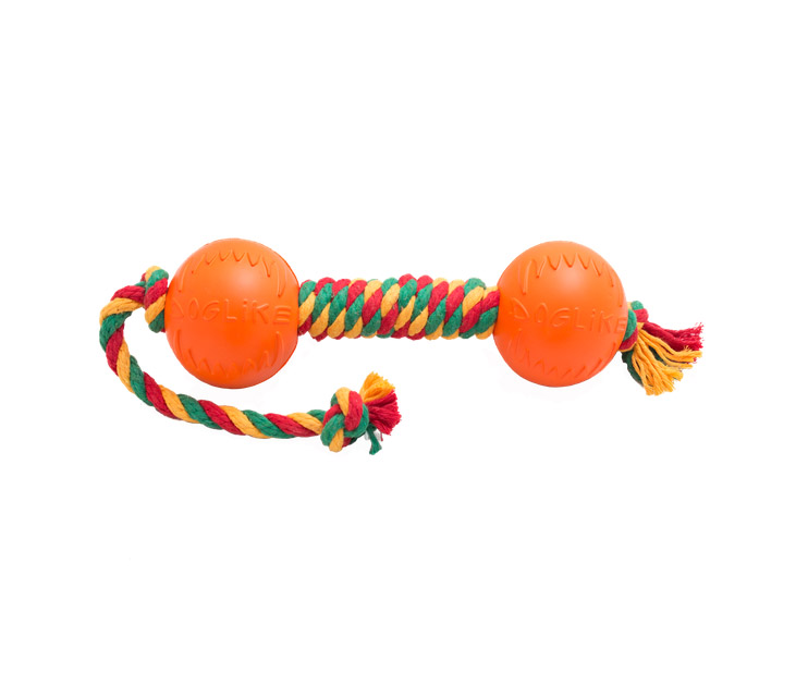 Канат для собак Dental Knot Гантель средняя 53/26 см