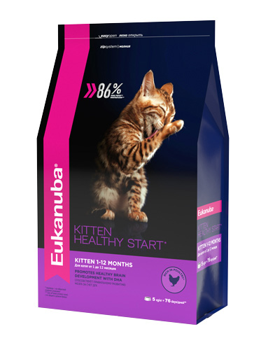 

Сухой корм для котят Eukanuba Kitten Healthy Start with Poultry 2 кг