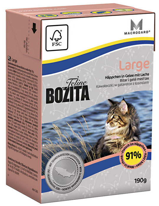 

Влажный корм для кошек Bozita Feline Funktion large для крупных пород 0,19 кг