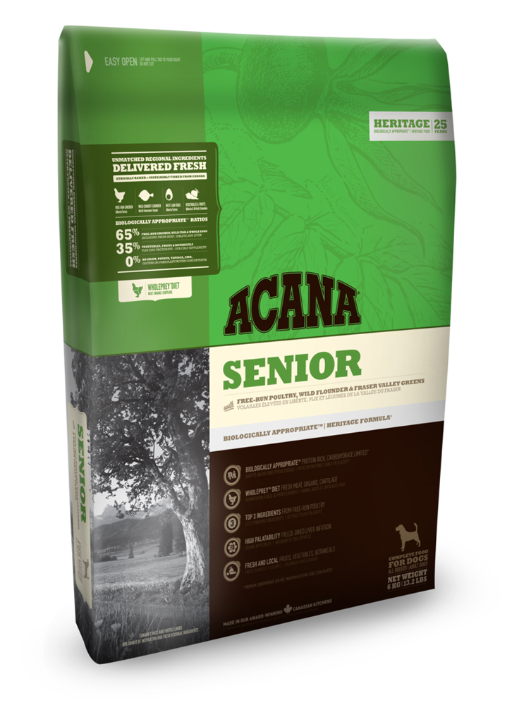 

Сухой корм для собак Acana Heritage Senior Dog 0,34 кг
