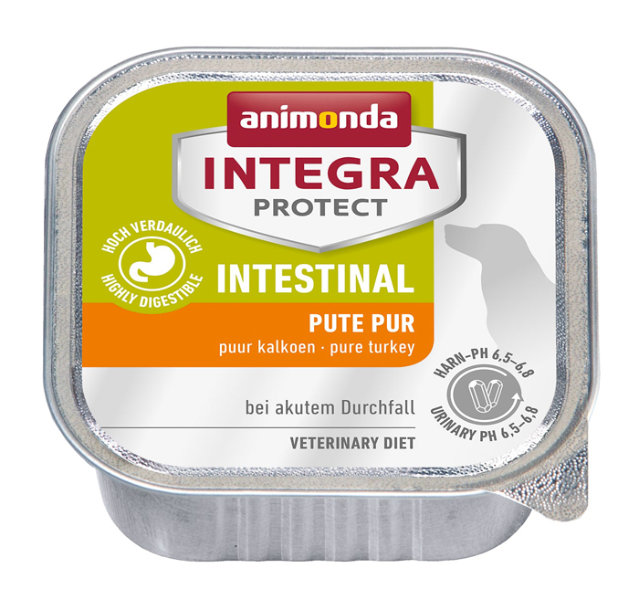 

Влажный корм Animonda Integra Protect Intestinal с индейкой при нарушениях пищеварения ламистер диета для собак 0,15 кг