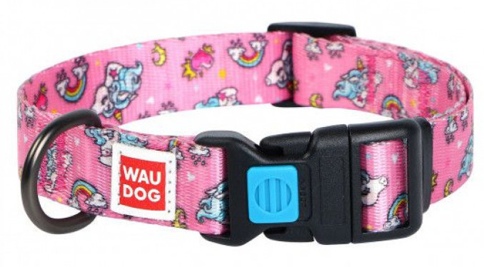 

Ошейник Waudog Nylon с рисунком "Единороги" 25 мм x 31-49 см
