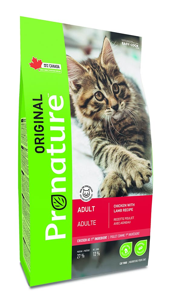 

Сухой корм для кошек Pronature Original с курицей и ягненком 2,27 кг
