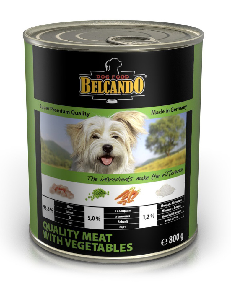 

Влажный корм для собак Belcando Quality Meat with Vegetables 0,8 кг