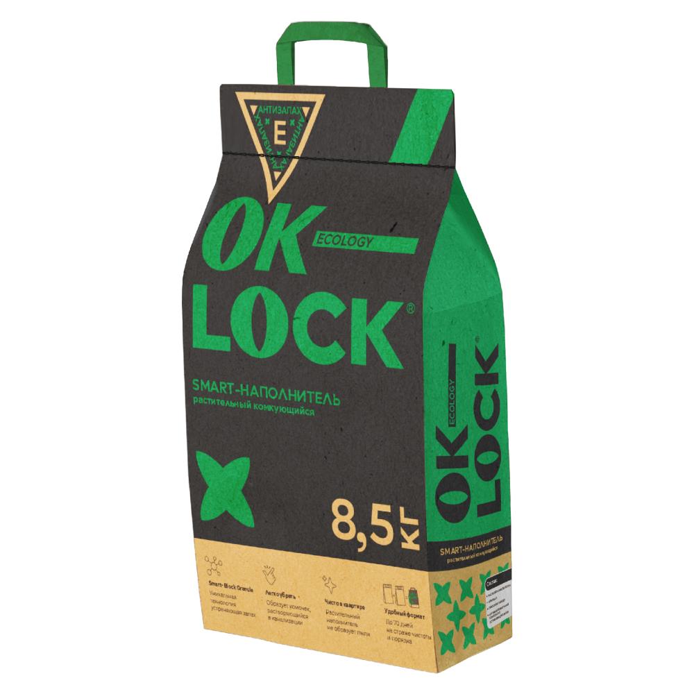 

Наполнитель Ok-Lock натуральный растительный комкующийся 8,58кг 21 л