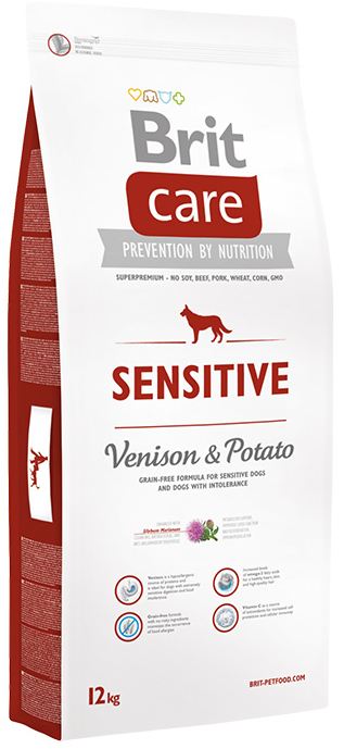 

Сухой корм для собак Brit Care Sensitive Venison & Potato 1 кг