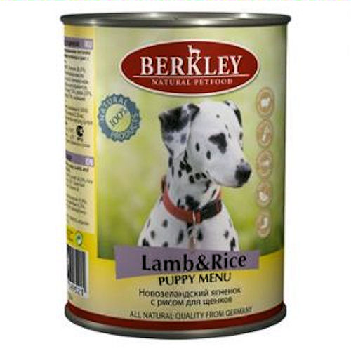 

Влажный корм для собак Berkley Lamb & Rice Puppy 0,4 кг