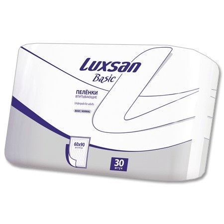

Подстилка впитывающая Luxsan Basic коврики 60x90 30 шт.
