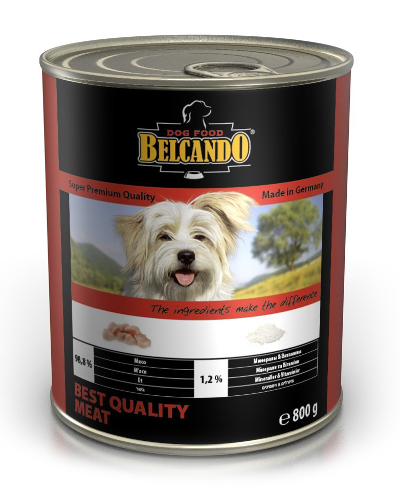

Влажный корм для собак Belcando Best Quality Meat 0,8 кг